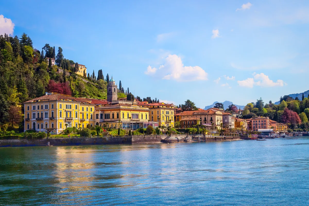The waterfront and stepped alleys of Bellagio on Lake Como, Italy