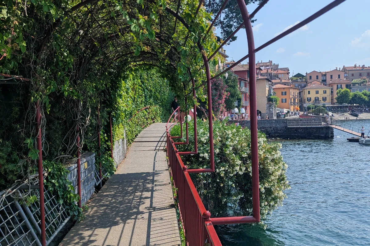 The Lovers' Walk lakeside path at Varenna on Lake Como, Italy